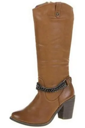 AvaMia Damen Winter Schuhe Boots Damenstiefel Herbststiefel Stiefel leicht gefüttert Winterstiefel Camel Khaki braun 36 EU
