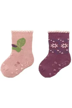 Sterntaler ® Basicsocken ABS Krabbelsocken Raupe (2-Paar, 2er-Pack) rosa 22