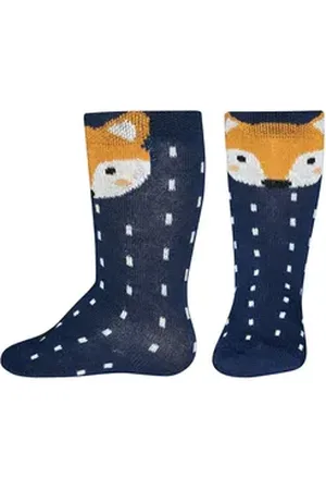 Ewers Kniestrümpfe Kniestrümpfe Fuchs (1-Paar) blau 17-18