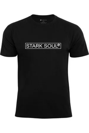 STARK SOUL ® T-Shirt Rundhals T-Shirt mit Logo schwarz L