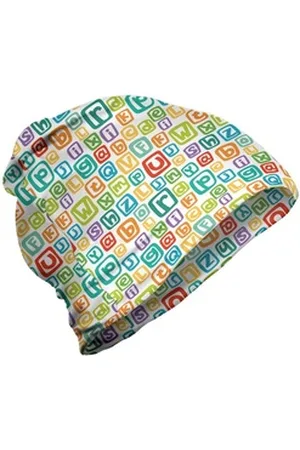Abakuhaus Beanie Wandern im Freien Alphabet Unregelmäßige Brief Squares bunt