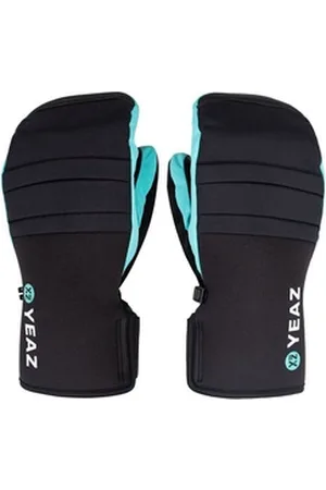 YEAZ Skihandschuhe POW Fausthandschuhe (2-St) Touch-Funktion & Wrist-Band blau L