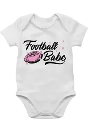 Shirtracer Shirtbody Football Babe rosa/schwarz Sport & Bewegung Baby weiß 6/12 Monate