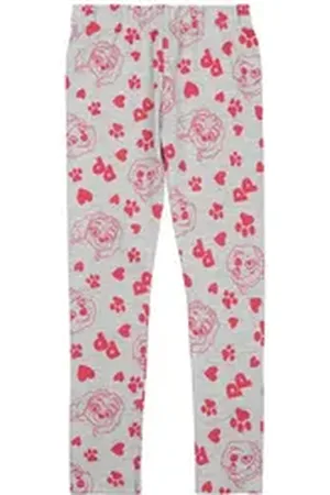 Paw Patrol United Labels® Leggings Leggings Mädchen - Skye Leggins Hose Sporthose Grau Rot grau 110-116