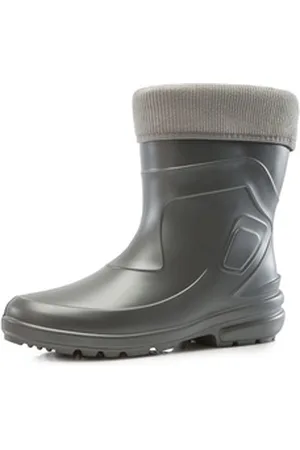 Ladeheid EVA Thermo Regenstiefel Damen LA-800-2017 Gummistiefel mit herausnehmbares Innenfutter grau 36 EU