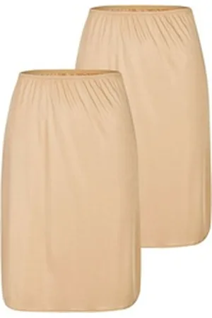 Nina Von C. Unterrock 2er Pack Halbrock Länge 60 cm Elegance (Spar-Set, 2-tlg) - beige 40