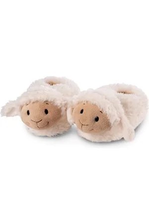 NICI SCHAF SHEEPMILA Plüsch Hausschuhe in flauschiger Optik weiß 34-37 EU