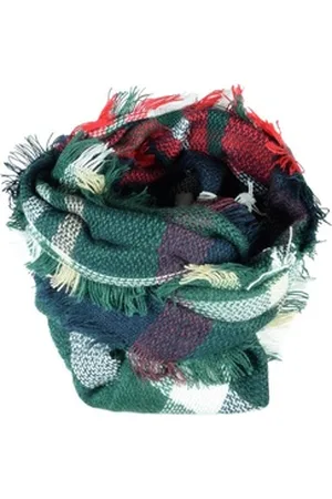 cosey Loop Bunter Schal (Loop-Schal), XL Größe in verschiedenen Farben grün