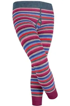 Falke Esprit Strickstrumpfleggings Multicolor Stripe (1 St) mit Bio-Baumwolle blau 134-146