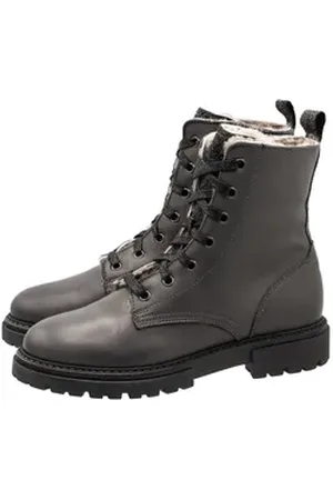 Dianetti Stiefel Boots Mädchen Teens 1511 Schnürboots Lammfell Schnürstiefelette EUR 34