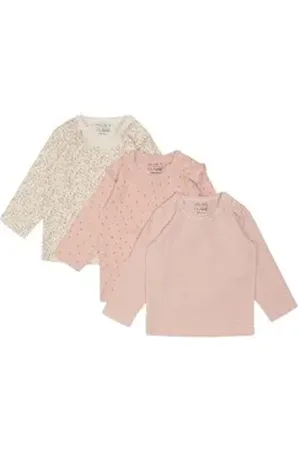 Hust & Claire Langarmshirt Alda (1-tlg) Alda Baby Langarmshirt 3er-Pack – Weich, nachhaltig & stilvoll bunt 68