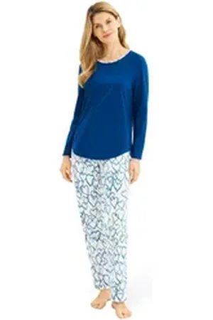Rösch Pyjama 1243661 rosa|weiß 44