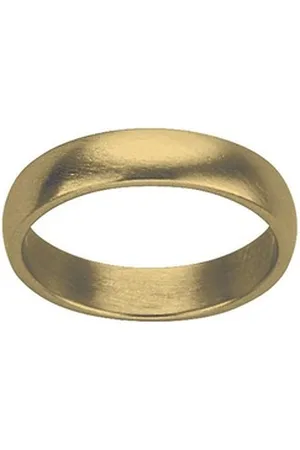M&M Fingerring Ring Damen silber / gold / schwarz, matt schlicht (1-tlg), "Best Basics", deutsche Qualität, inkl. edles Schmucketui goldfarben 56