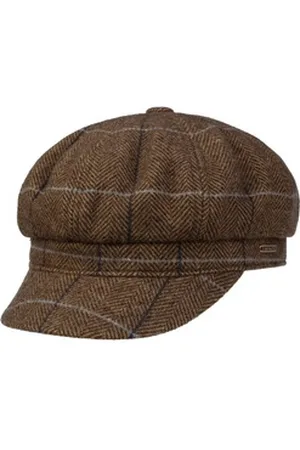 Stetson Ballonmütze (1-St) Baker-Boy-Mütze mit Schirm beige|braun S (54-55 cm)
