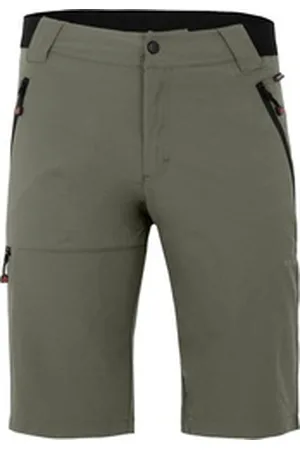 Bergson Outdoorhose ARRESÖ COMFORT Bermuda Herren Wandershorts, leicht, strapazierfähig, Normalgrößen, grau/grün bunt|grau|grün 62