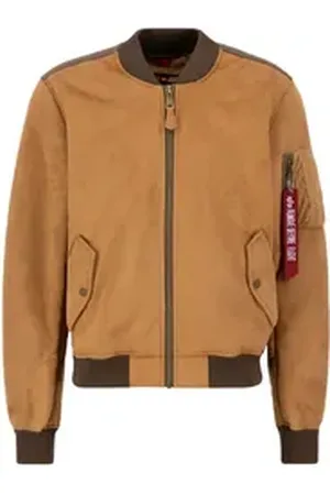 Alpha Industries Bomberjacke Men - Bomber Jackets MA-1 Faux Suede braun L