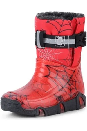 Ladeheid Kinder Mädchen Jungen Schneestiefel Gummistiefel gefüttert LAZT008 Gummistiefel rot 33/34
