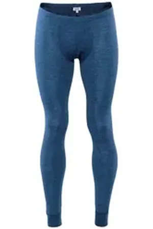 LIVING CRAFTS Lange Unterhose LINUS GOTS zertifiziert blau L