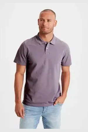 beachtime Poloshirt Kurzarm, Shirt mit Polokragen, Baumwoll-Piquè lila XL (56/58)