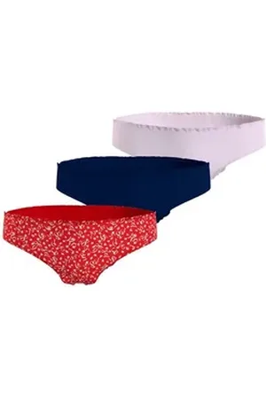 Tommy Hilfiger Underwear Bikinislip 3P BIKINI (Packung, 3er-Pack) mit leicht gewellten Abschlüssen bunt 140/146