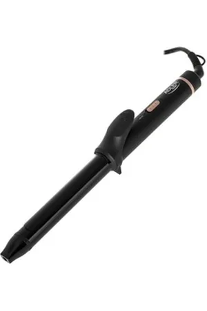 Adler Lockenstab AD 2115, 25mm Keramik beschichtet Cool Touch Spitze schwarz Gold schwarz