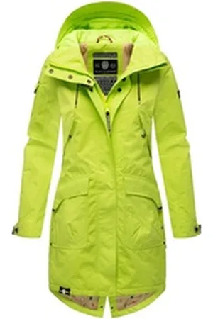 Navahoo Outdoorjacke Pfefferschote moderne Damen Übergangsjacke mit Kapuze grün XS (34)
