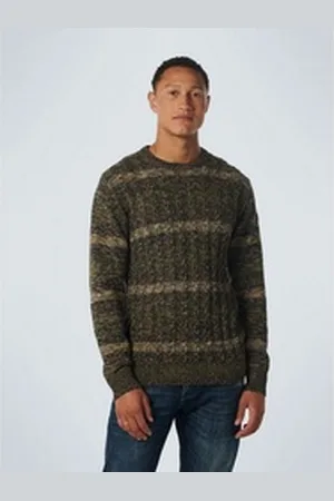 No Excess Rundhalspullover braun L