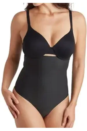 Miss Perfect Formslip 4734 TC Shapewear Damen - Hoher String - Sleek Essentials High Waist Thong schwarz M (40)