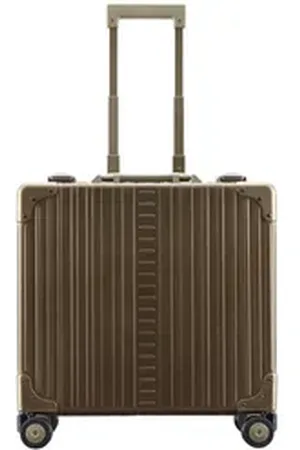 Aleon Business-Trolley Deluxe, 4 Rollen, Aluminium braun