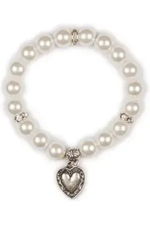 Alpenflüstern Armband Armband Damen - HERZERL - weiß weiß