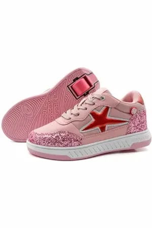Breezy Rollers Schuhe mit Rollen Rollschuhe Sneaker Heelys 2-in-1 Kinderschuhe Rollschuhe 32