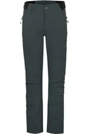 Bergson Regenhose MICK COMFORT Thermo Kinder Regenhose, leicht wattiert, 12000 mm Wassersäule, Normalgrößen grau 128