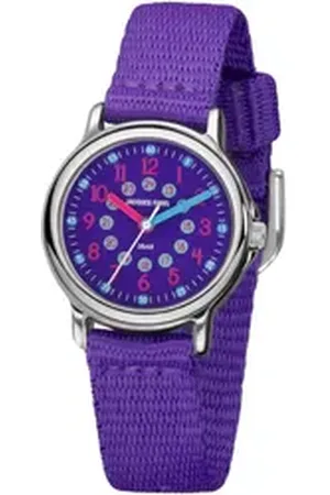 JACQUES FAREL Quarzuhr KCF 089, Armbanduhr, Kinderuhr, Mädchenuhr, ideal auch als Geschenk lila