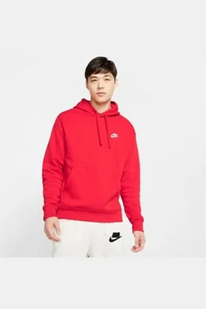 Nike Sportswear Kapuzensweatshirt CLUB FLEECE PULLOVER HOODIE rot S
