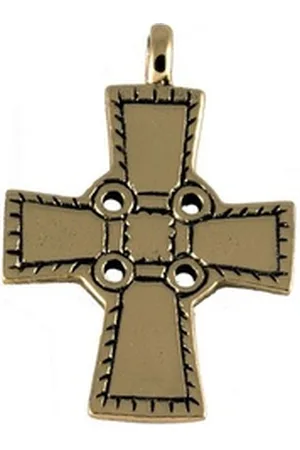 HOPLO Kreuzanhänger Wikingerkreuz klein Schmuck Anhänger Bronze - Kreuze - 25x16mm