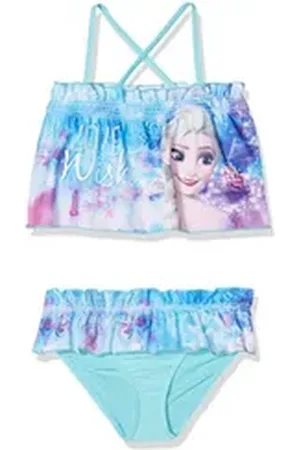 Disney Frozen Tankini Bikini Anna und Elsa blau 128
