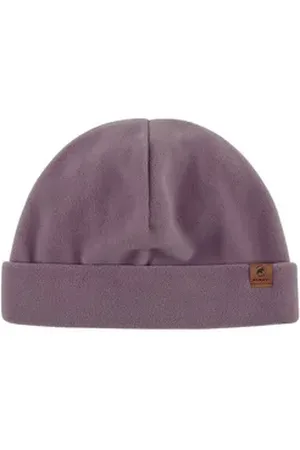 Mammut Beanie Fleece Beanie mit Logo-Patch auf Vorderseite lila
