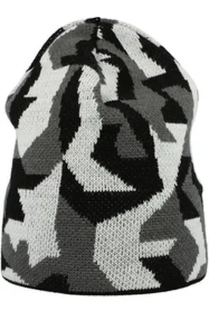 Eisglut Strickmütze Slatkid Kindermütze Beanie bunt mit Fleeceband schwarz