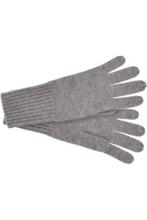 Seeberger Strickhandschuhe Cashmere Fingerhandschuhe 18603-0 grau