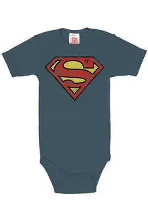 LOGOSHIRT Body mit Superman Logo-Frontdruck blau 50/56