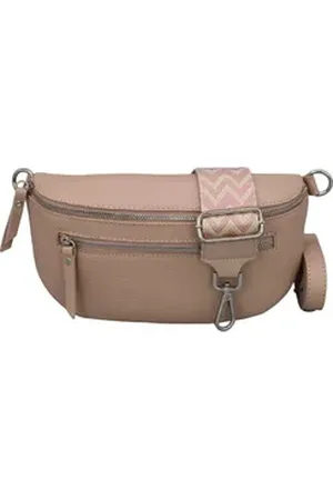 Adel Bags Schultertasche ALICE Umhängetasche für Damen, Schultertasche aus Echtleder, mit 2 Riemen
