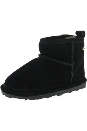 Axelda Mädchen Winterboots Schlupfstiefel schwarz 34