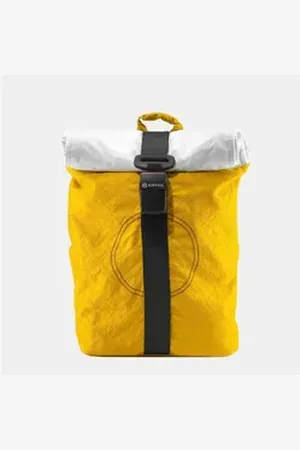 Airpaq Laptoprucksack Rucksack Rolltop - Weiße Rolle Gelb