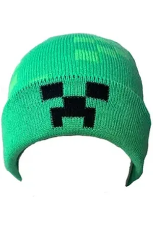 Minecraft Strickmütze KINDER MÜTZE JUNGEN UND MÄDCHEN 54 + 56 grün 54