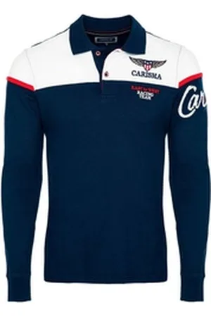 Carisma Poloshirt (1-tlg) mit Stickerei Rugby Team blau XXXL