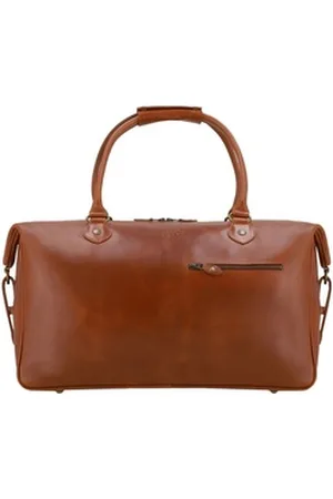 Buckle & Seam Reisetasche Linwood, Leder braun