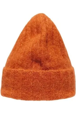SELECTED FEMME Beanie Damen Mütze orange