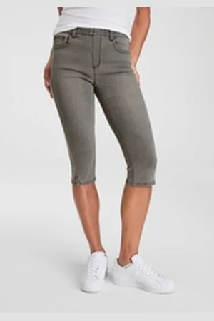 ARIZONA Caprijeans Ultra-Stretch extra-eng geschnittene Beinform, hoher Bund, in Capri-Länge grau 34