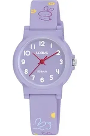 Lorus Quarzuhr Kids Bunny Kaninchen Lila, (Set) weiß