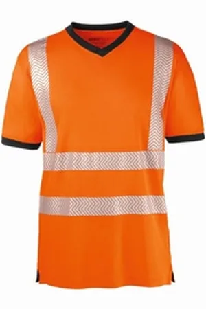 4Protect Warnschutz-Shirt Warnschutz-T-Shirt Miami orange 5XL